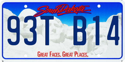 SD license plate 93TB14