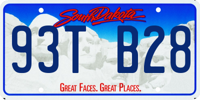 SD license plate 93TB28