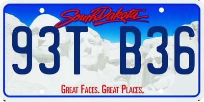 SD license plate 93TB36