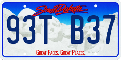SD license plate 93TB37