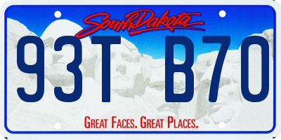 SD license plate 93TB70