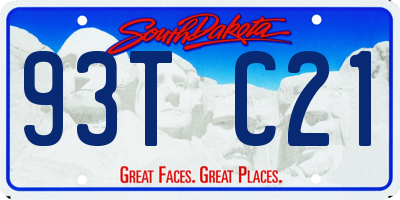SD license plate 93TC21