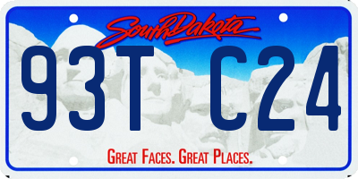 SD license plate 93TC24