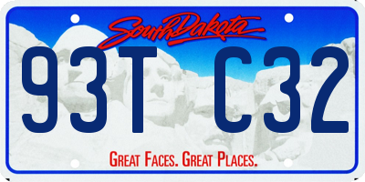 SD license plate 93TC32