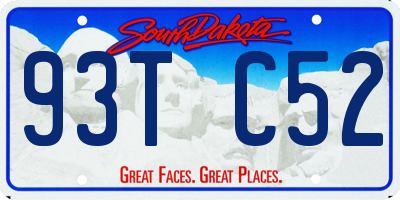 SD license plate 93TC52