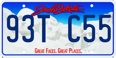 SD license plate 93TC55