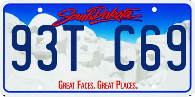 SD license plate 93TC69