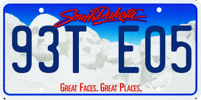 SD license plate 93TE05