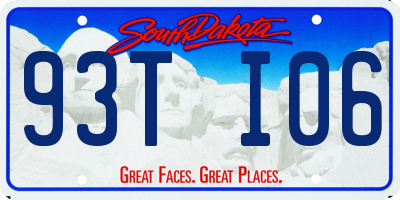 SD license plate 93TI06