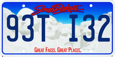 SD license plate 93TI32