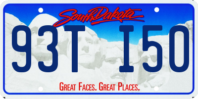 SD license plate 93TI50