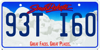 SD license plate 93TI60