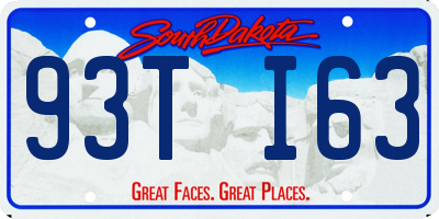 SD license plate 93TI63