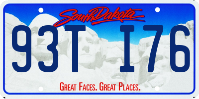 SD license plate 93TI76