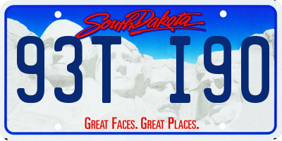 SD license plate 93TI90