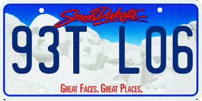SD license plate 93TL06
