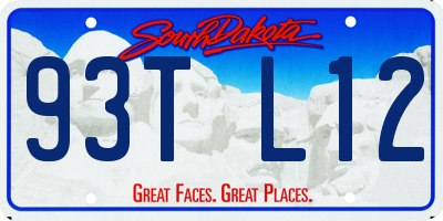 SD license plate 93TL12