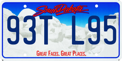 SD license plate 93TL95