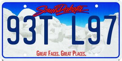 SD license plate 93TL97