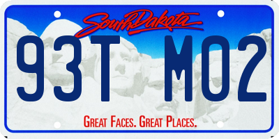SD license plate 93TM02