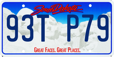 SD license plate 93TP79
