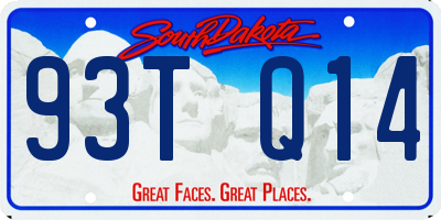 SD license plate 93TQ14