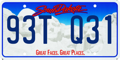 SD license plate 93TQ31