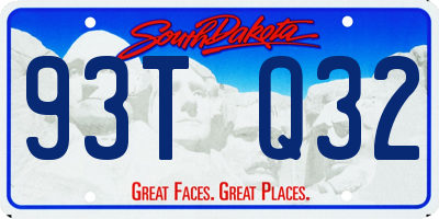 SD license plate 93TQ32