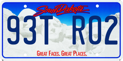 SD license plate 93TR02