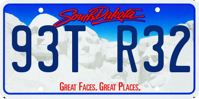 SD license plate 93TR32