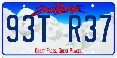 SD license plate 93TR37