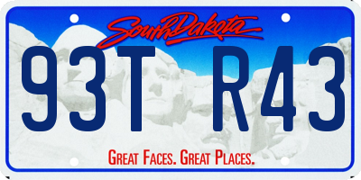 SD license plate 93TR43