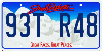 SD license plate 93TR48