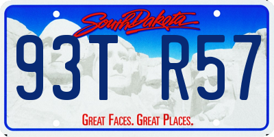 SD license plate 93TR57