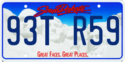 SD license plate 93TR59