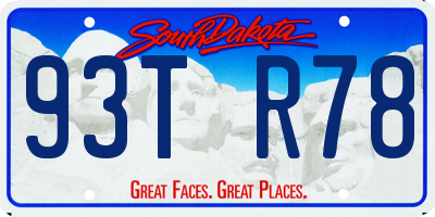 SD license plate 93TR78
