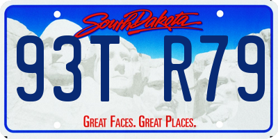 SD license plate 93TR79
