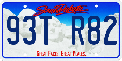 SD license plate 93TR82