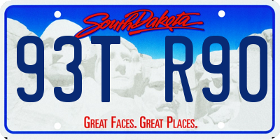 SD license plate 93TR90