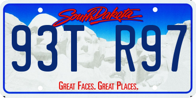 SD license plate 93TR97