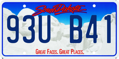 SD license plate 93UB41