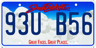 SD license plate 93UB56