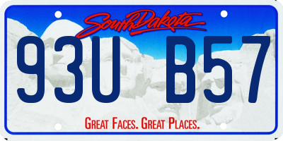 SD license plate 93UB57