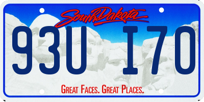 SD license plate 93UI70