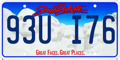SD license plate 93UI76