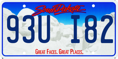 SD license plate 93UI82