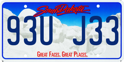 SD license plate 93UJ33