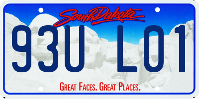 SD license plate 93UL01
