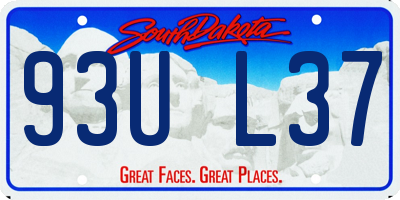 SD license plate 93UL37