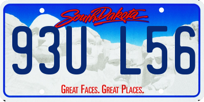 SD license plate 93UL56